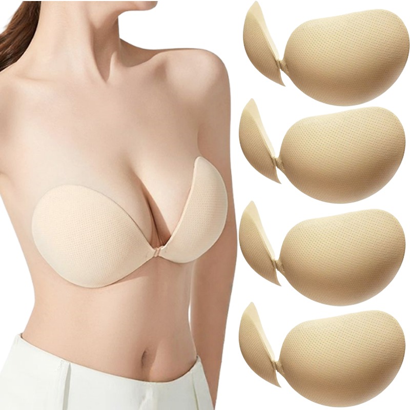Backless Bra Sticky - Push Up Sticky Bra Thickened Invisible