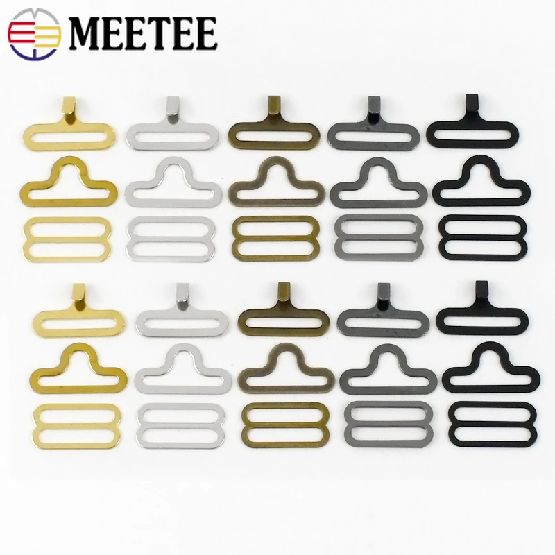 Nursing Bra Clip - 10/20/30/40/50Sets 18mm Metal Bra Strap Buckles