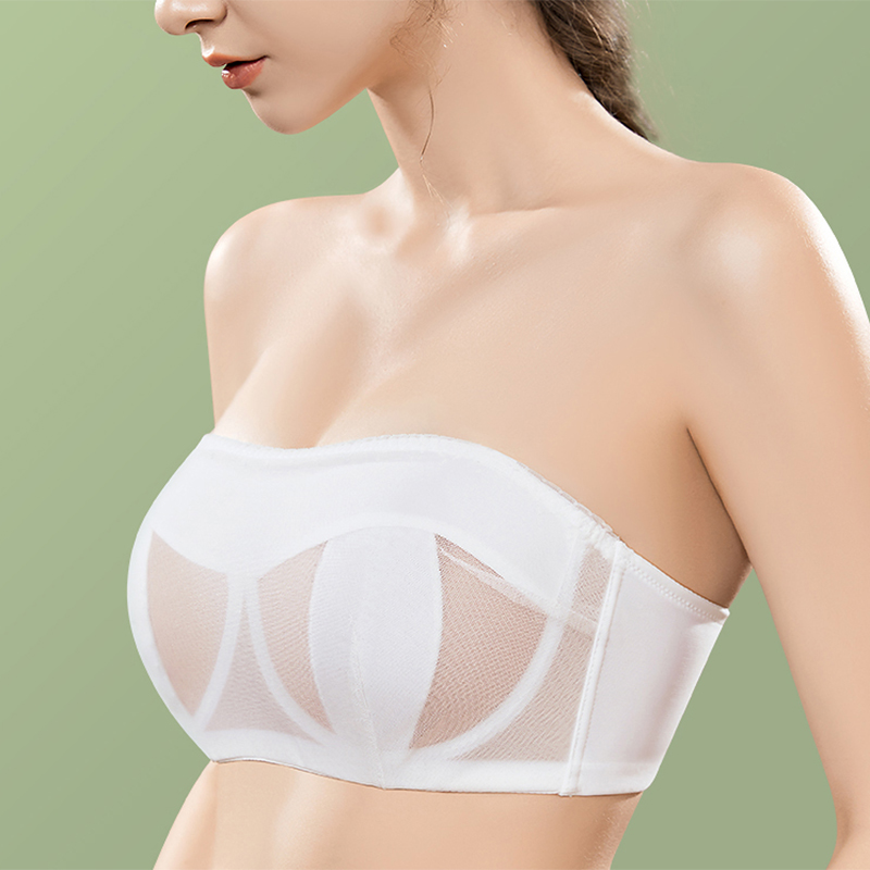 Demi Bra Balconette - Strapless Bras for Women Transparent Full