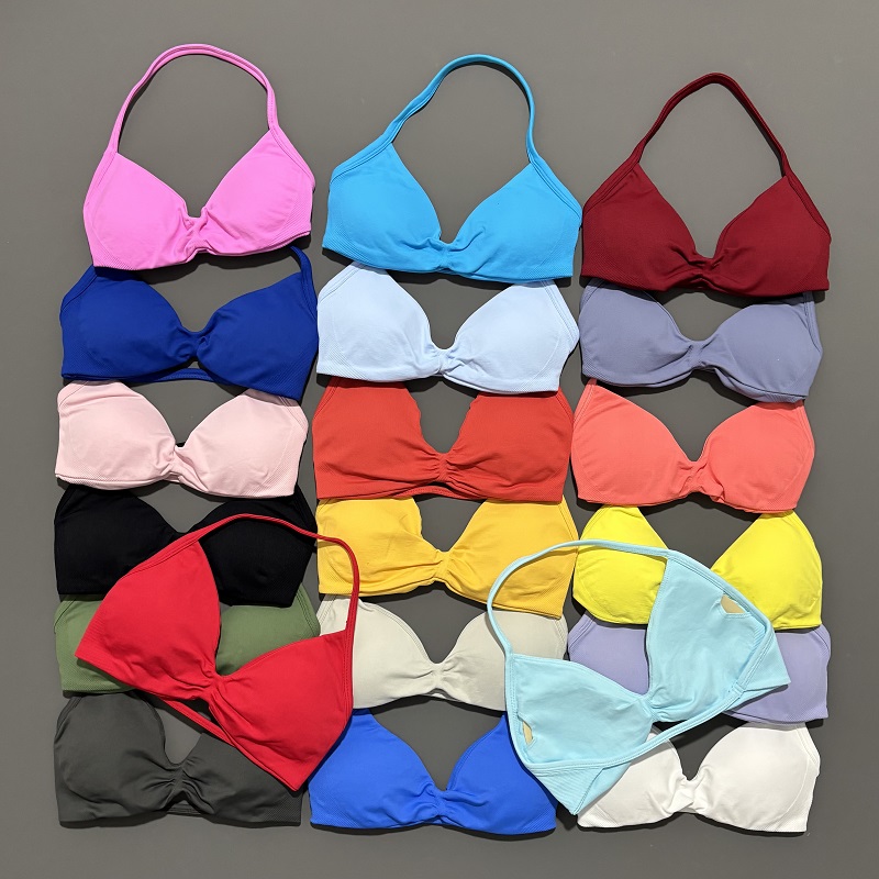 Sports Bra Racerback - Sports Strappy Bra Yoga Underwear Women