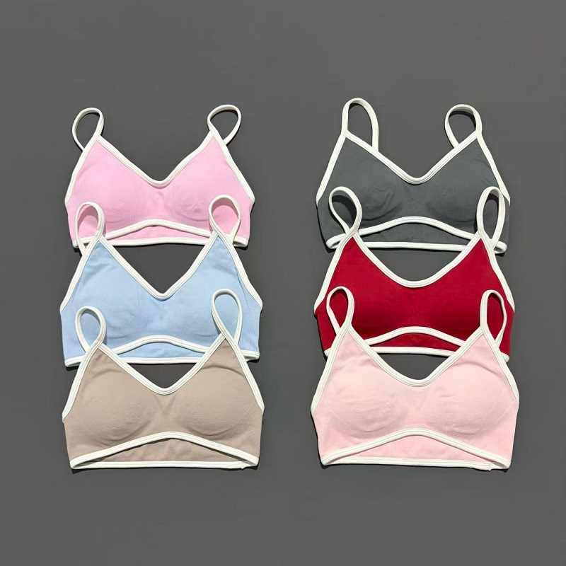 Plunge Bra Push Up - Women Sports Bra Adjustable High Support