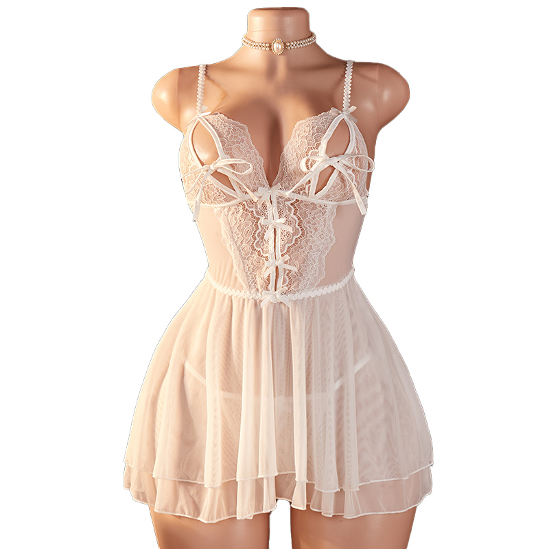Sheer Bra Lace - Transparent Sexy Woman Lingerie Deep V