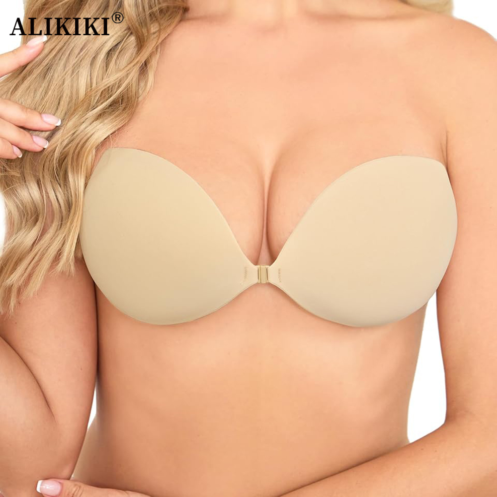 Backless Bra Sticky - Women Push Up Sticky Bra Invisible
