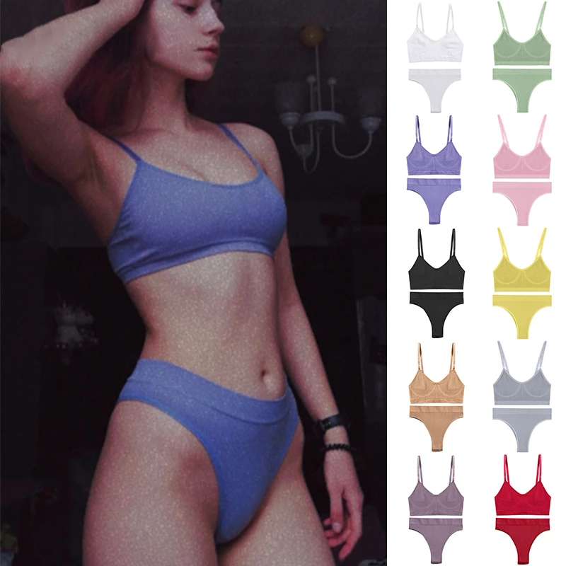 Cotton Bra Everyday - Women Bra Set Sexy Lingerie Female