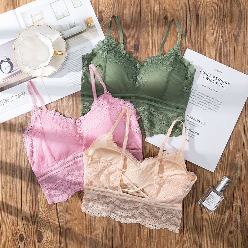 Sheer Bra Lace - 3D Sexy lace Lingerie Seamless Sport