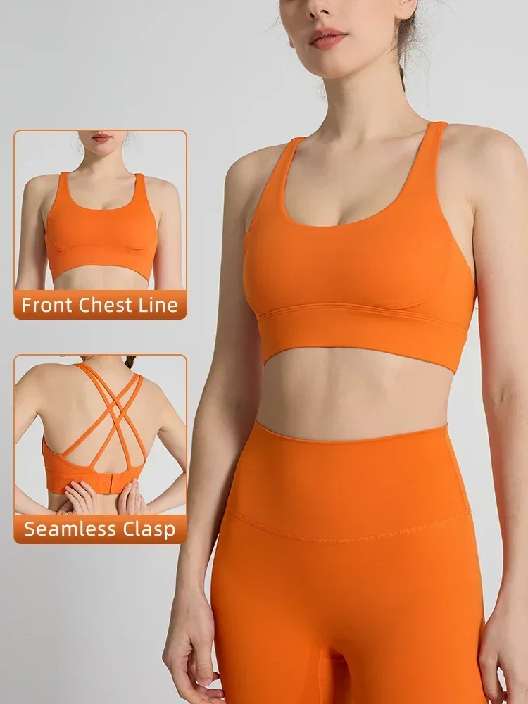 Sports Bra Racerback - Solid Color Women's Sports Bra Sexy