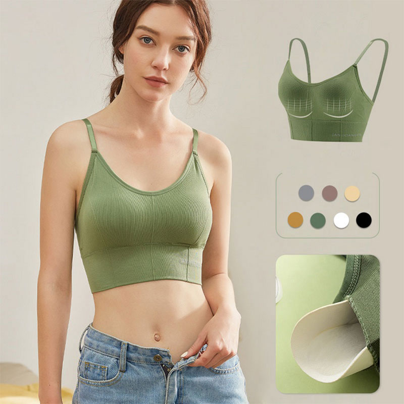T Shirt Bra Seamless - 1PCS Adjustable Sports Bra with removable
