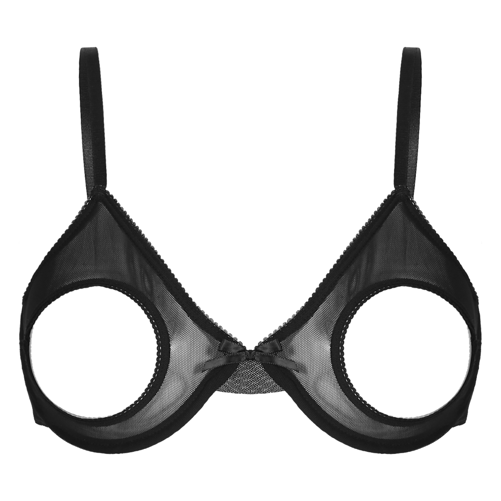 Demi Bra Balconette - Woman's Lace Underwire Push Up Shelf