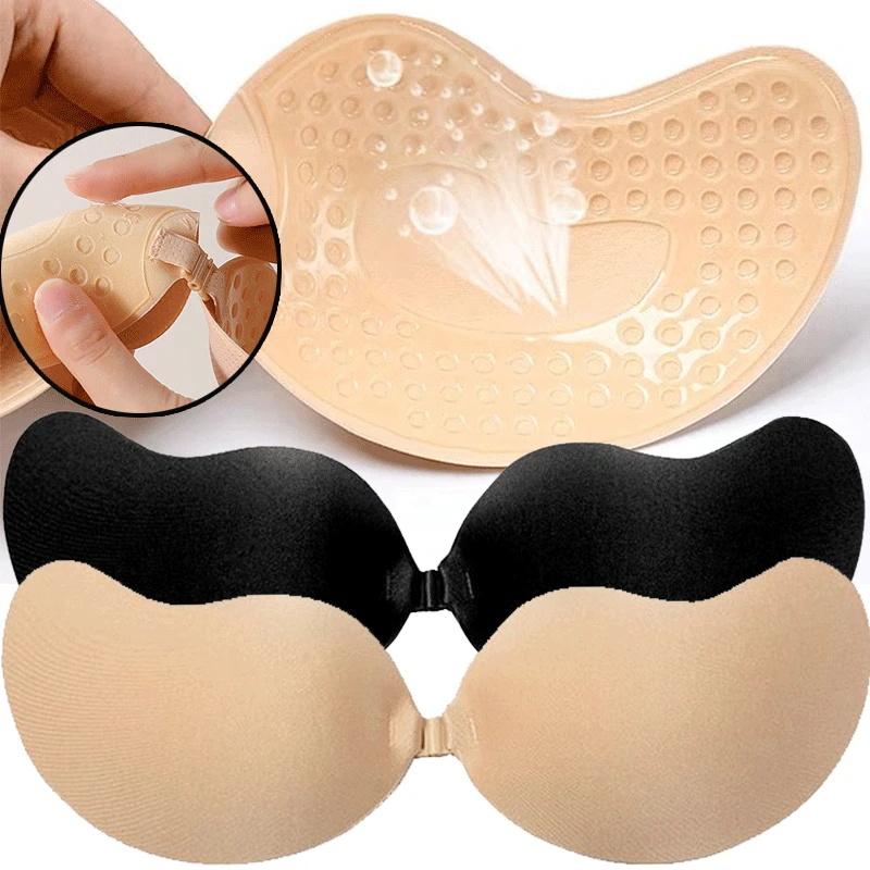 Strapless Bra Adhesive - Reusable Adhesive Nipple Covers A-D Cups,