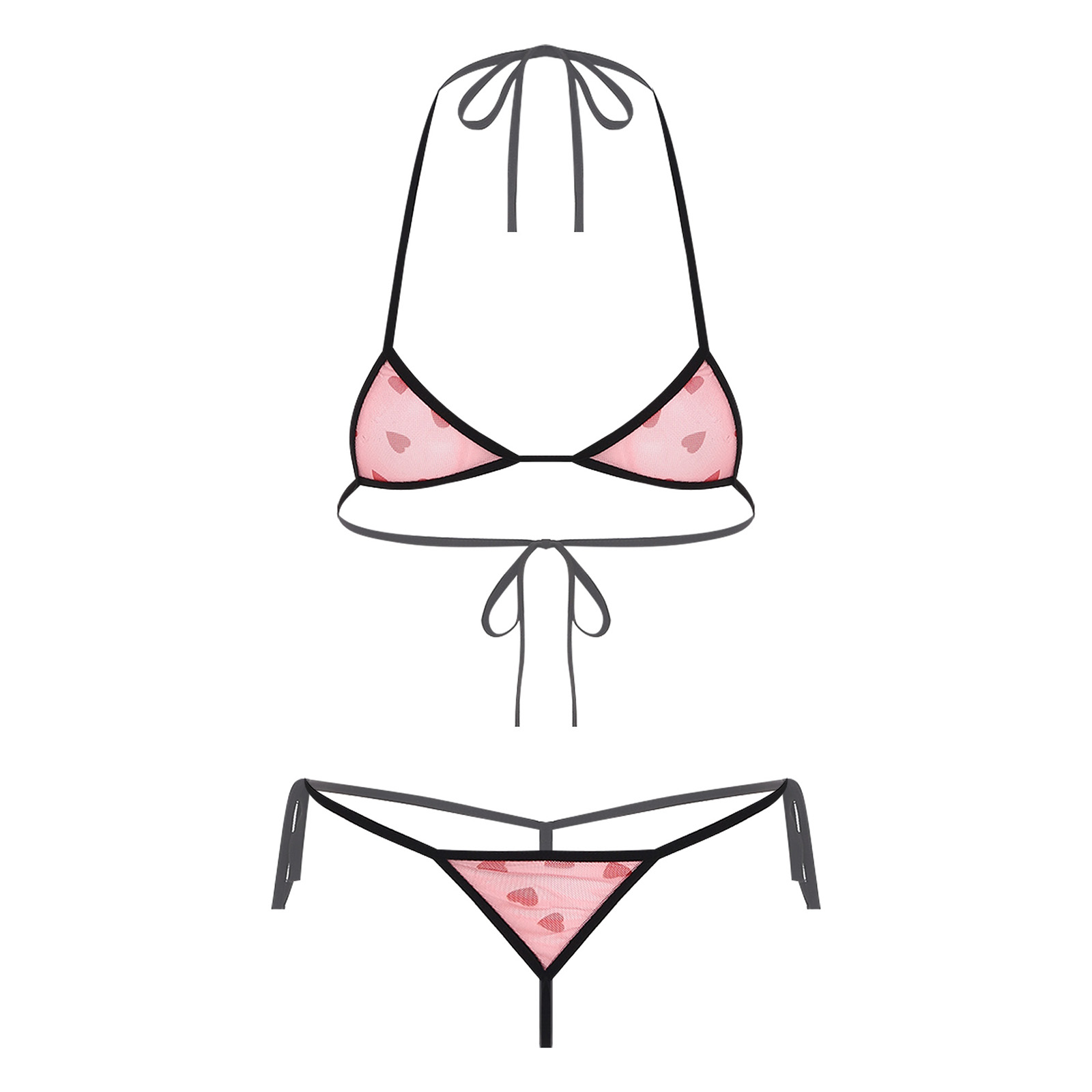 Womens Micro Mini Bikini Linge - Sheer Bra Lace recension och pris