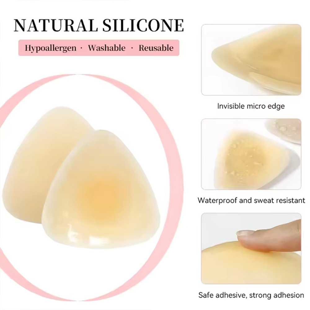 Silicone Triangular Nipple Cov - Backless Bra Sticky recension och pris