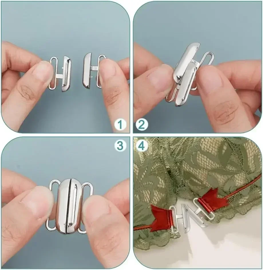 12 Sets 3 Colors Front Closing - Nursing Bra Clip recension och pris