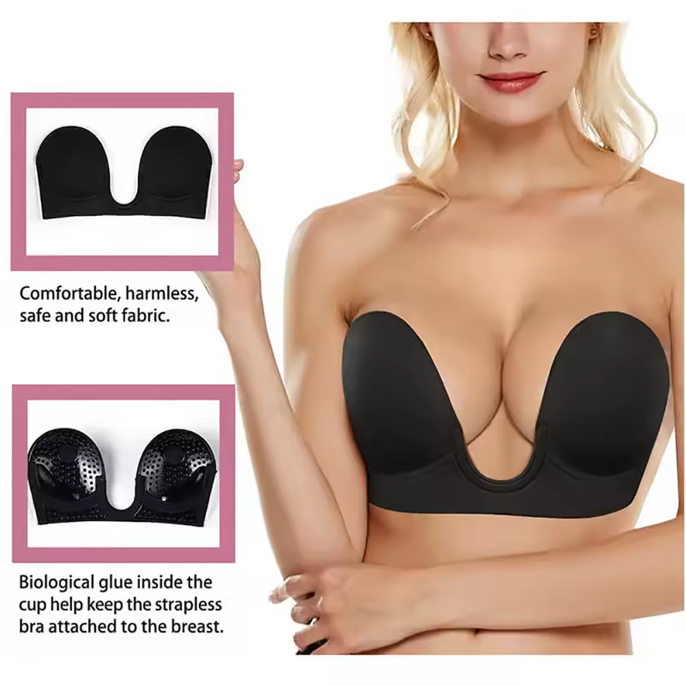 Invisible Push Up Bra Straples - Backless Bra Sticky recension och pris