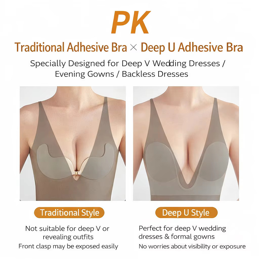 Invisible Push Up Bra Straples - Backless Bra Sticky recension och pris