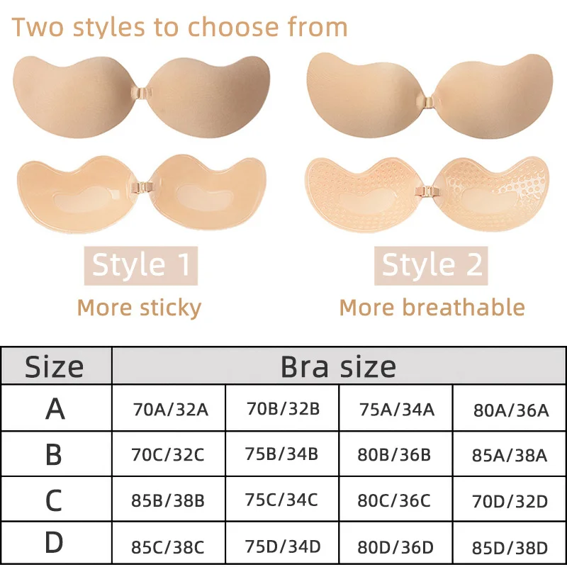 Sexy Women's Bra Invisible Pus - Backless Bra Sticky recension och pris