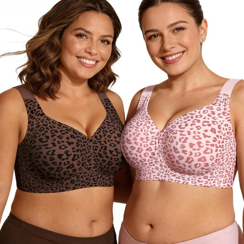 1Pcs Leopard Print Seamless Wi - T Shirt Bra Seamless recension och pris