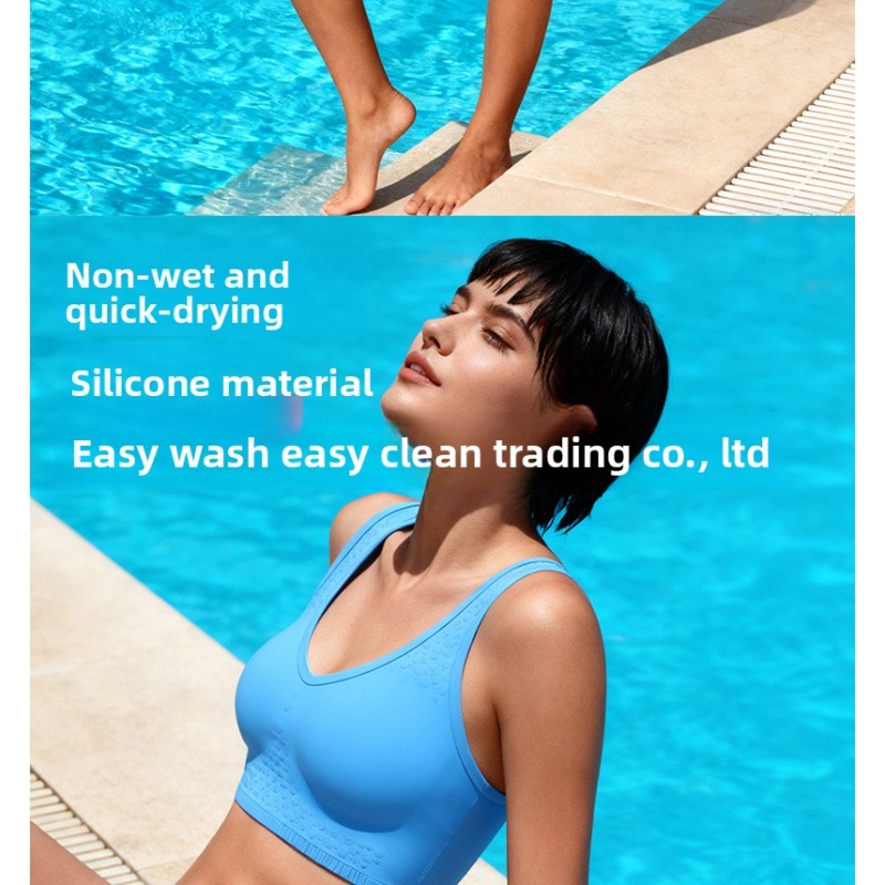 Silicone Women Swim Bikini Set - Minimizer Bra Women recension och pris