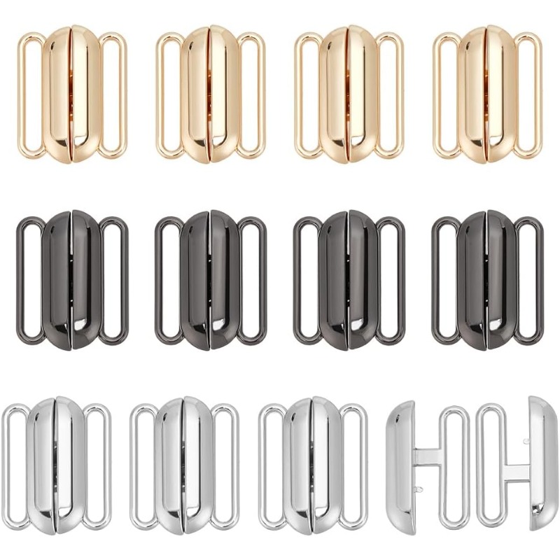 12 Sets 3 Colors Front Closing - Nursing Bra Clip recension och pris