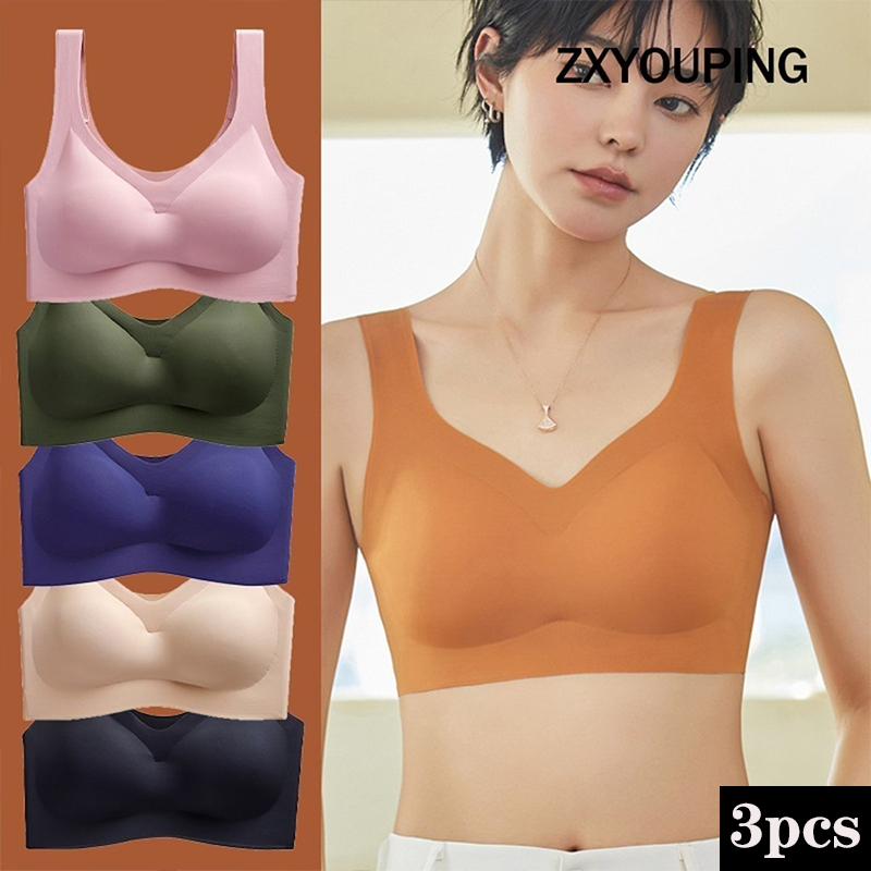3PCS Sexy Sports Bra Seamless  - Cotton Bra Everyday recension och pris