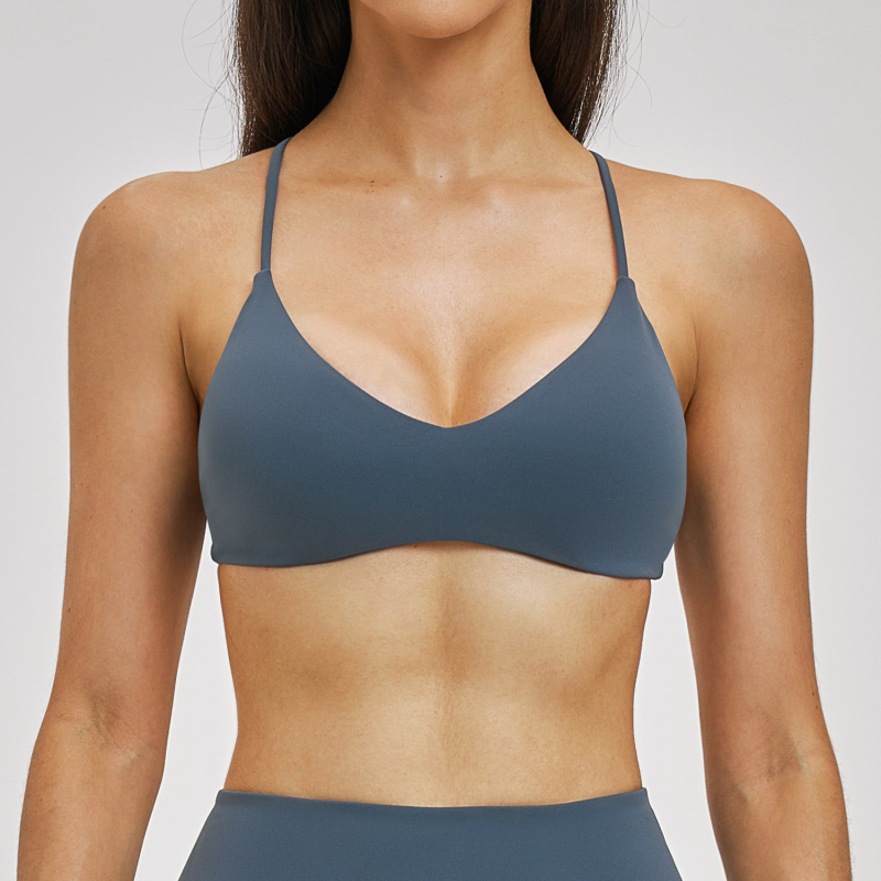 Backless Yoga Bra Gym Women Sp - Sports Bra Racerback recension och pris