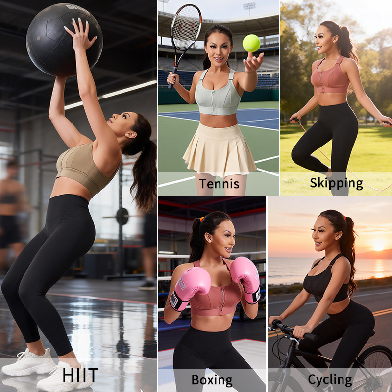 Women's High-Impact Sports Bra - Minimizer Bra Women recension och pris