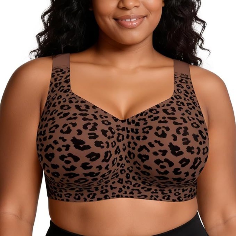 Leopard Jelly Bras No Underwir - Plunge Bra Push Up recension och pris