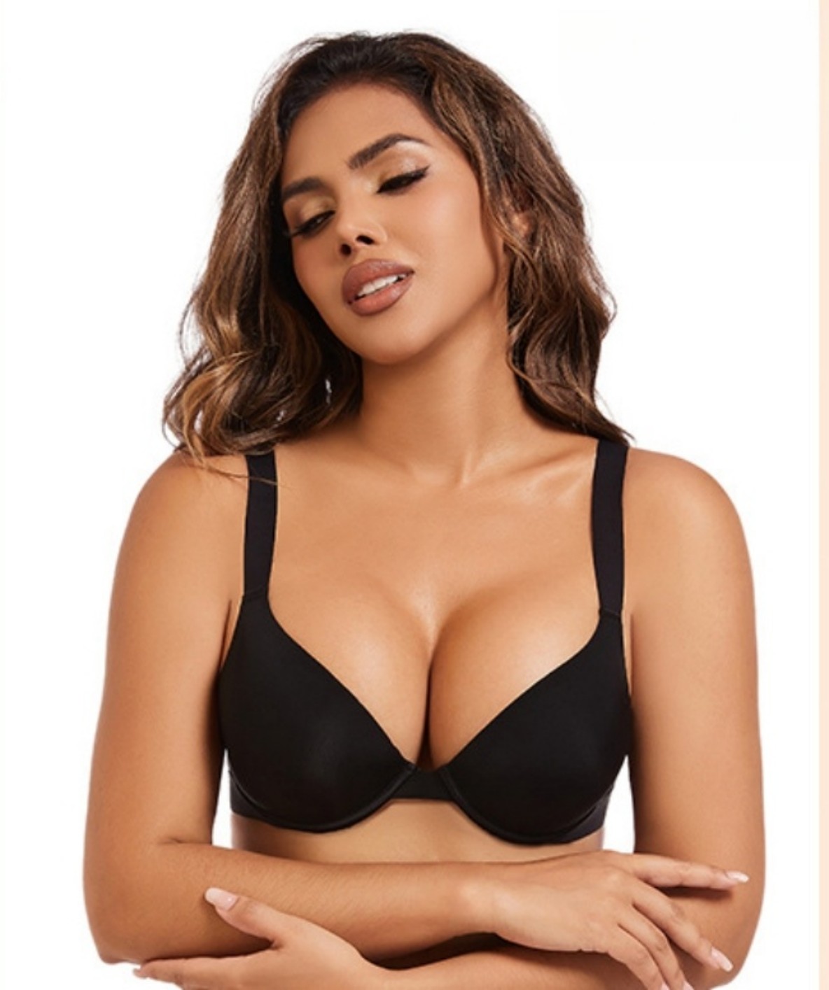 2025 Women's Plus Size Push Up - Demi Bra Balconette recension och pris