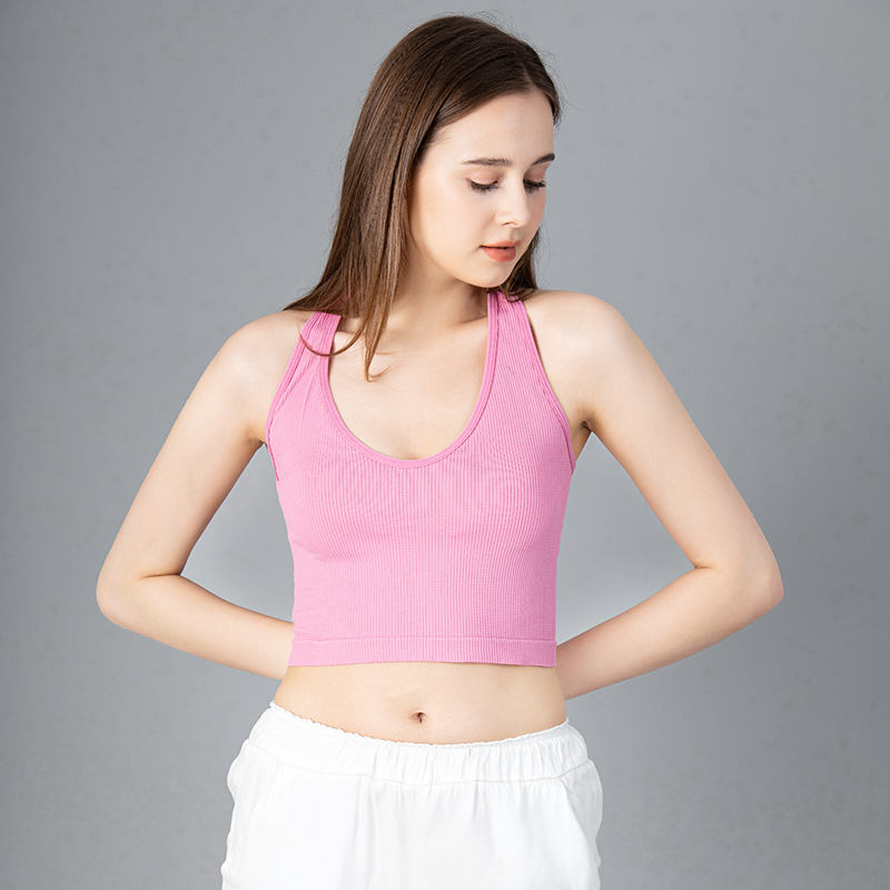 Halter-neck Tops Women Sexy Ba - T Shirt Bra Seamless recension och pris