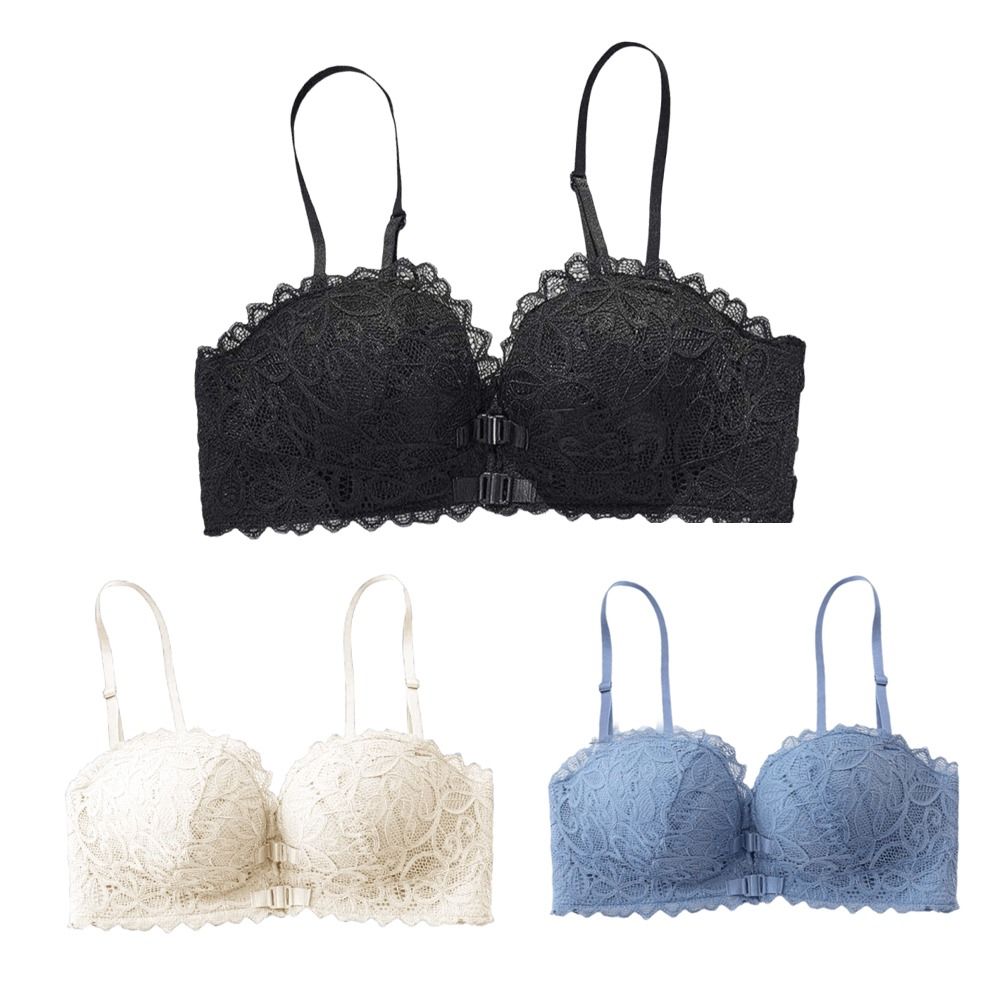 Lingerie Deep V Front Button B - Wirefree Bra Comfort recension och pris