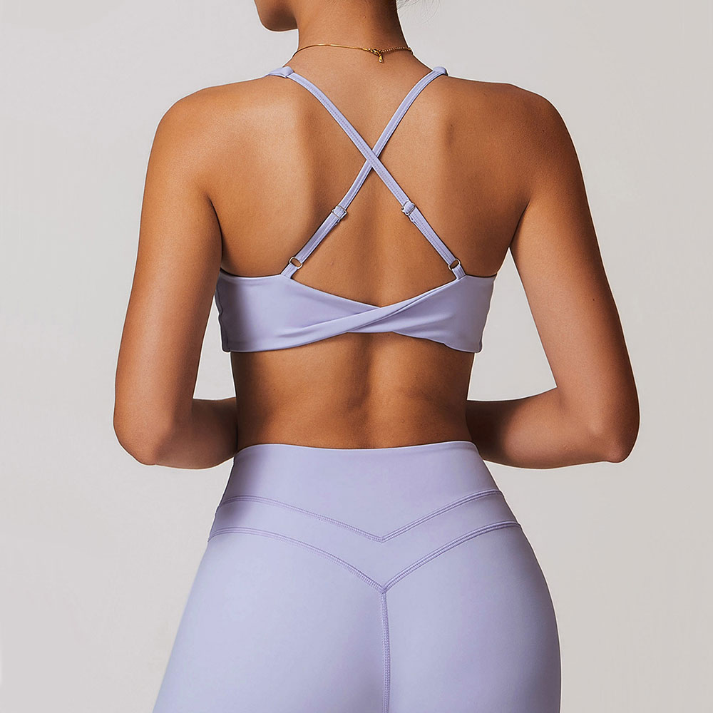 JUREN Sports Bra Women Fitness - Plunge Bra Push Up recension och pris