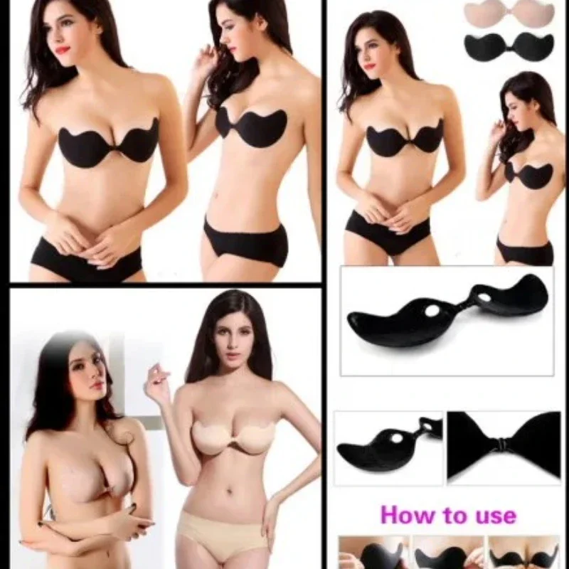 Women Sexy Strapless Invisible - Backless Bra Sticky recension och pris