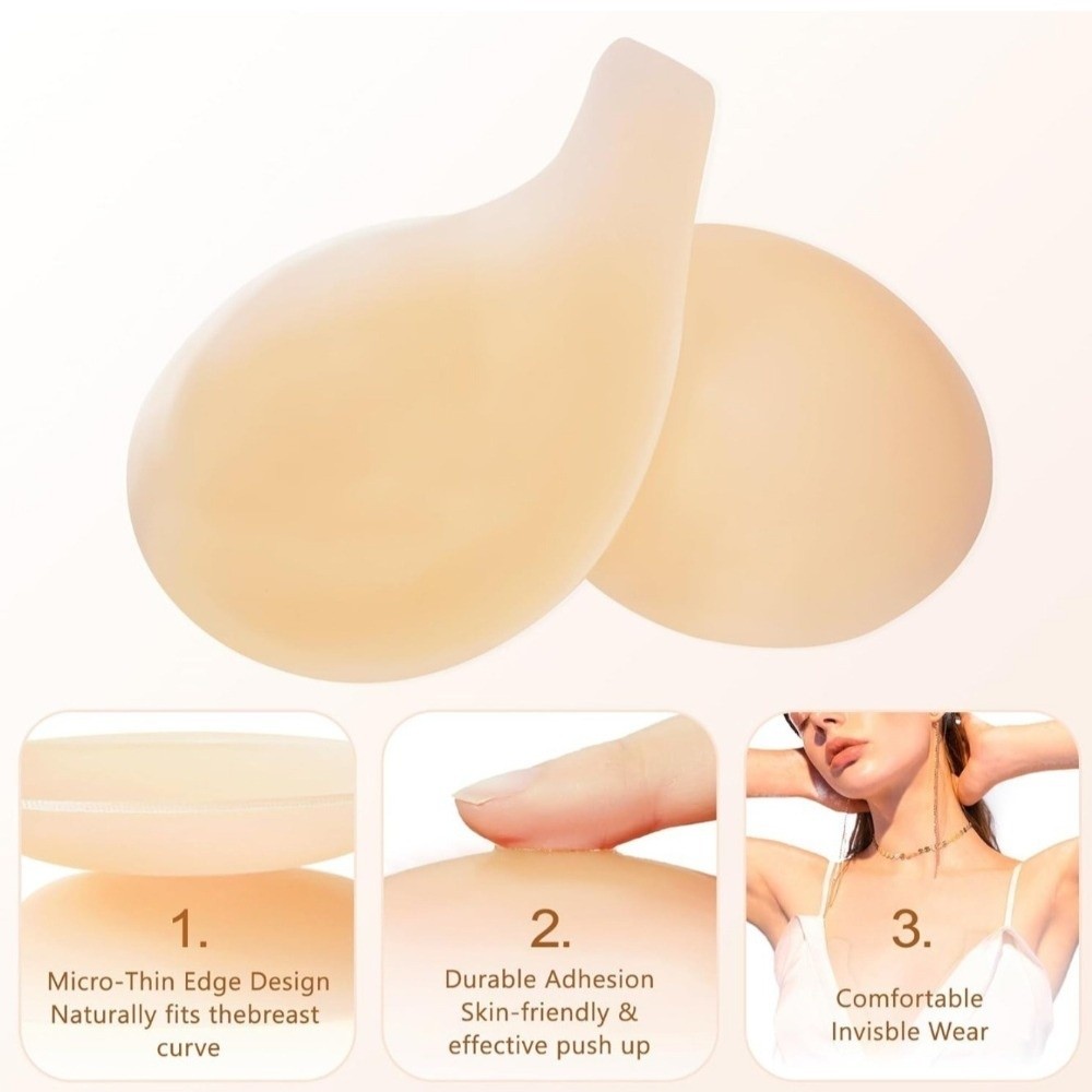 Seamless Silicone Nipple Cover - Push Up Bra Silicone recension och pris