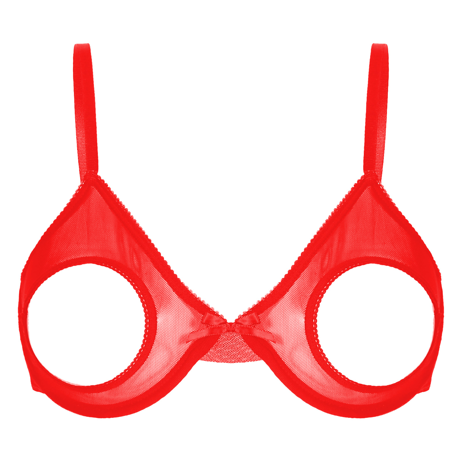 Woman's Lace Underwire Push Up - Demi Bra Balconette recension och pris